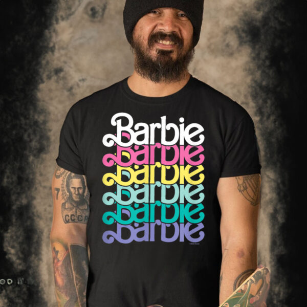 Barbie Stacked Spring Logo T Shirt