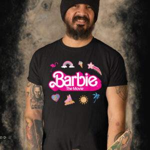 Barbie The Movie Movie Logo Icons T Shirt