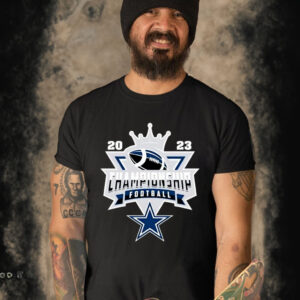 Dallas Cowboys Football NFL 2023 Championship Crown Logo Shirt