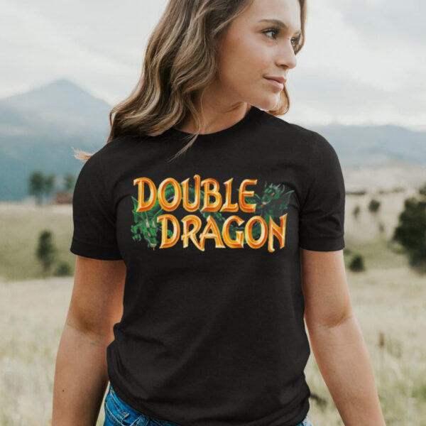 Double Your Dragon Typography T shirt