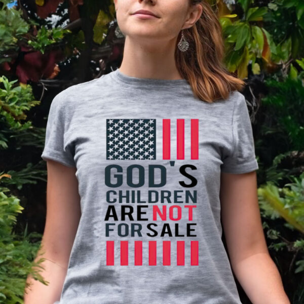 God’s children are not for sale USA flag t shirt