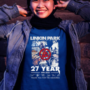 Linkin Park 27 Years 1966 – 2023 Thank You For The Memories Signatures T shirt