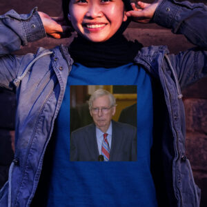 Mitch Mcconnell Freezes During Press Conference Women Shirt