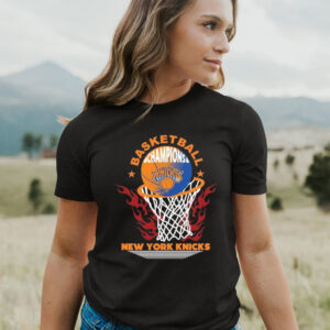 New York Knicks Basketball Champions Fire Logo 2023 T Shirt