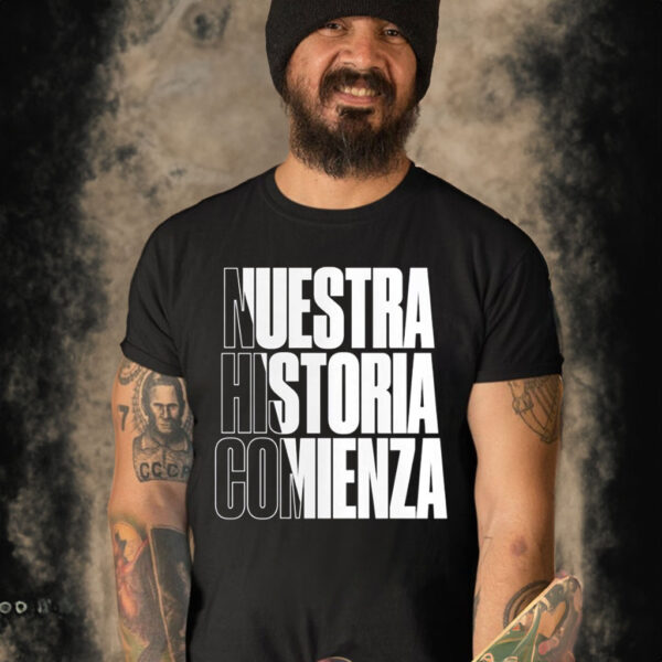 Nuestra Historia Comienza 2023 Leagues Cup Motto T-Shirt