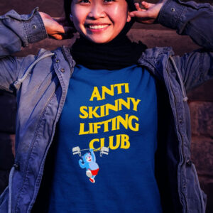 Official Anti-skinny lifting club bear T-shirt