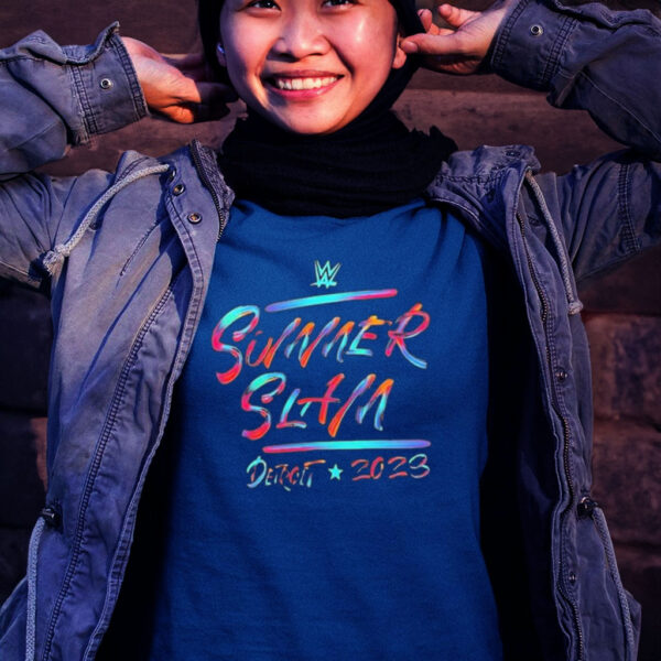 Official Summerslam 2023 Neon Paint Shirt