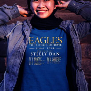 Official Tour 2023 Eagles Band The Long Goodbye With Special Guest Steely Dan T Shirt