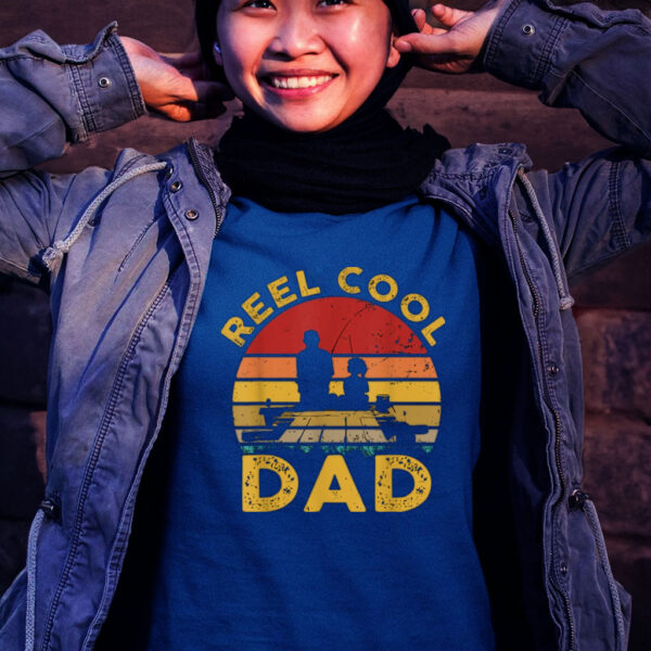 Reel Cool Dad Fisherman Daddy Fishing T Shirt