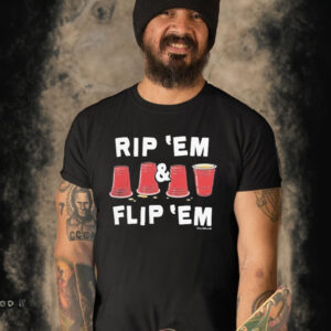 Rip ‘aim and flip ‘in flip up T-shirt