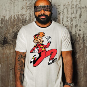 Spirou Running Gaston Lagaffe shirt