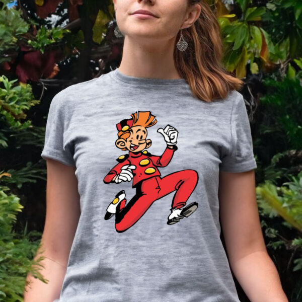 Spirou Running Gaston Lagaffe t shirt