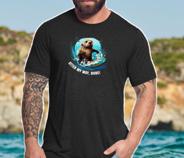 Surfing Otter 841 Otter My Way California Otter T-Shirt