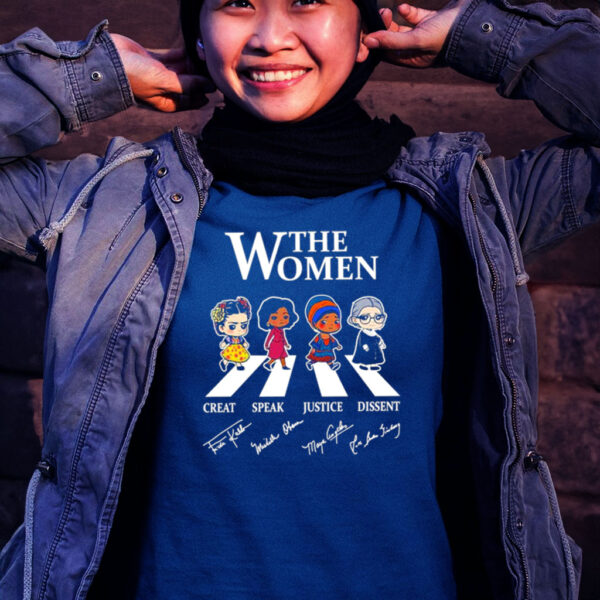 The Women Create Speak Justice Dissent Abbey road 2023 signatures T shirt