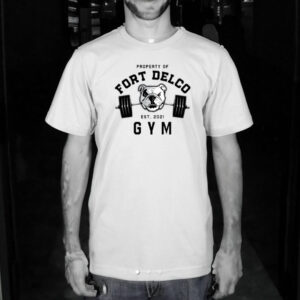 Thomas Devietro Wearing Property Of Fort Delco Gym T Shirt