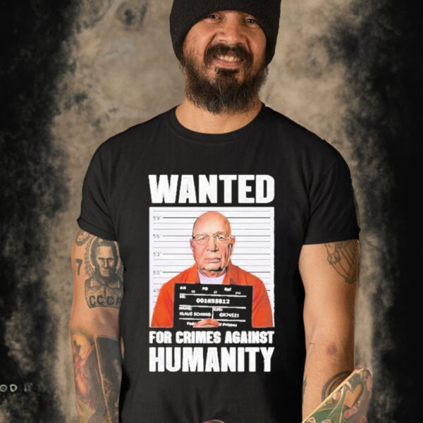 Wide Awake Media Klaus Schwab Wanted Poster Shirt