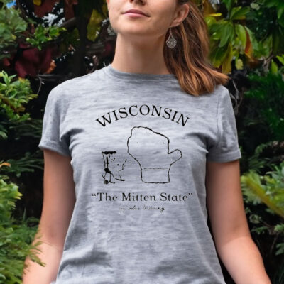 Wisconsin The Mitten State Off Color Brewing Women T-Shirt