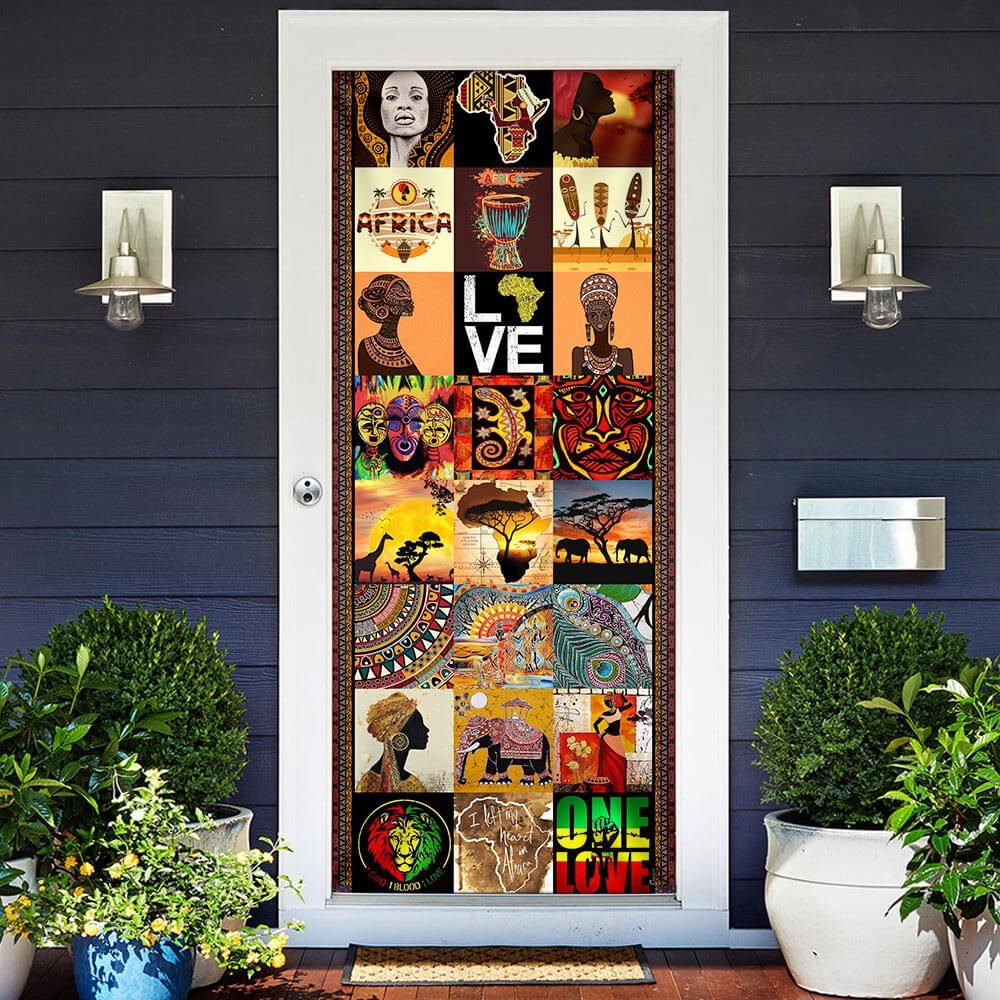 African Culture Door Cover