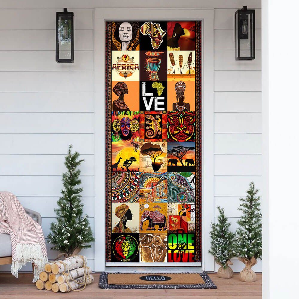 African Culture Door Cover