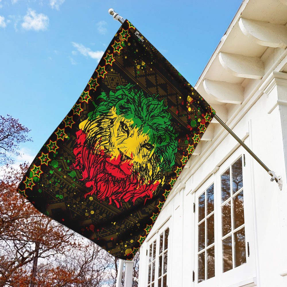 African Lion  Flag