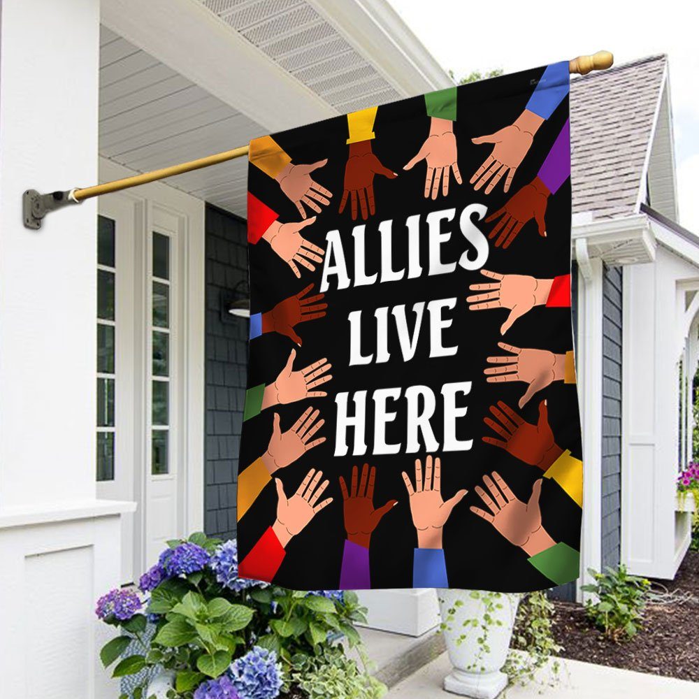 Allies Live Here LGBT Flag TQN315F