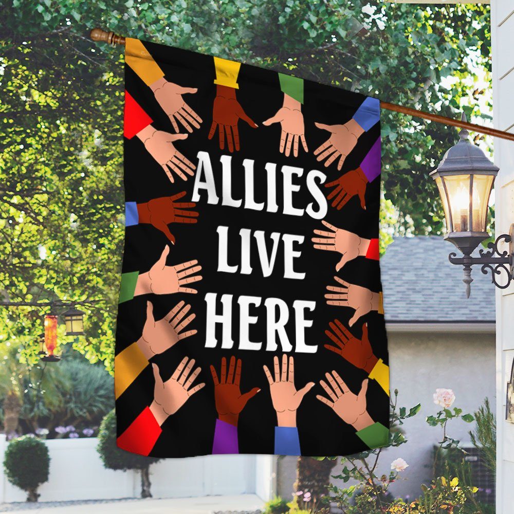 Allies Live Here LGBT Flag TQN315F