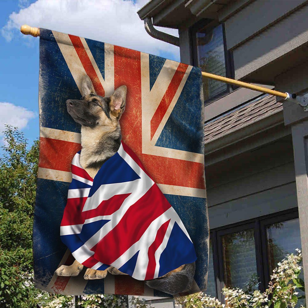 Alsatian Flag Patriotic Dog ANL08F