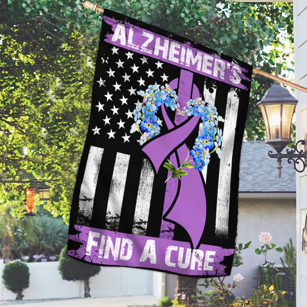 Alzheimer’s Flag Find A Cure LNT482F