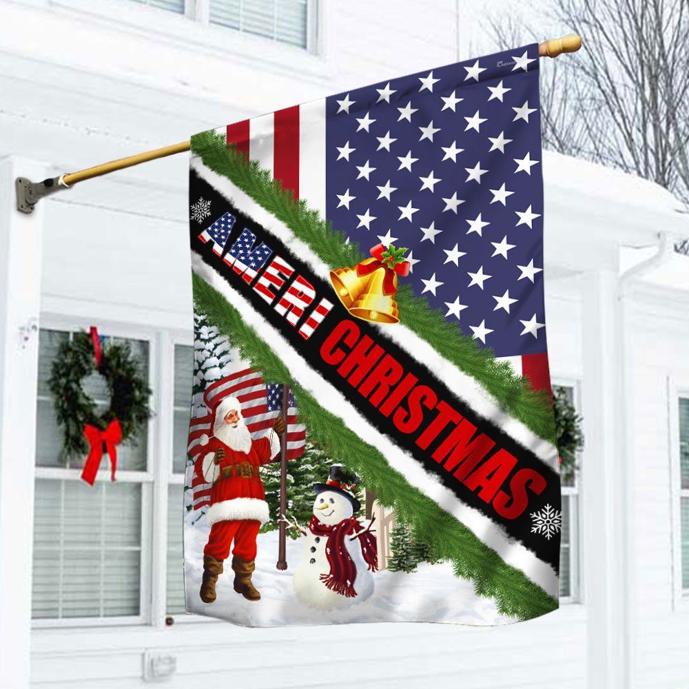 Ameri Christmas Santa Claus Flag DDH3059F