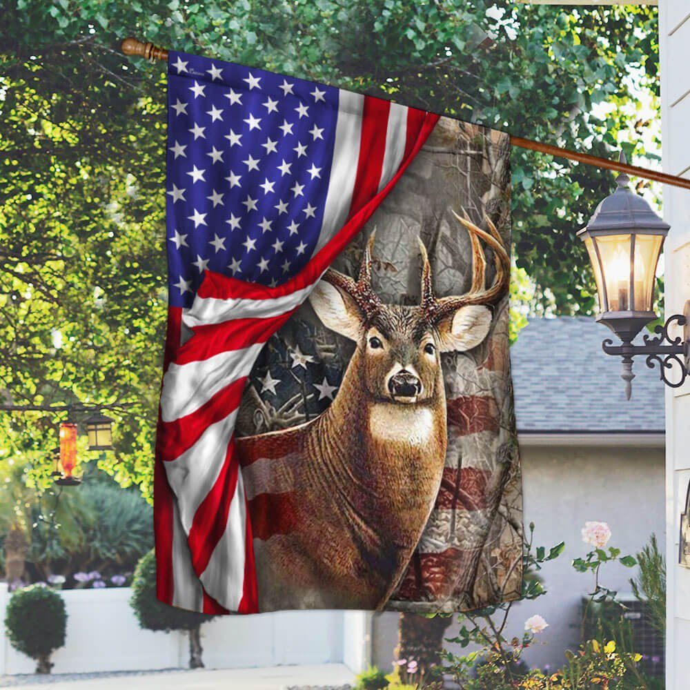 America Deer Hunting Flag Forest LNT277F