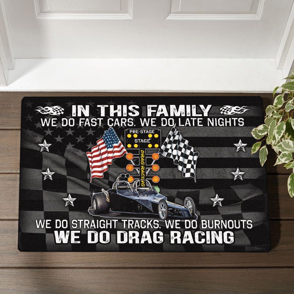 America Drag Racing Doormat Drag Tree LNT138DM