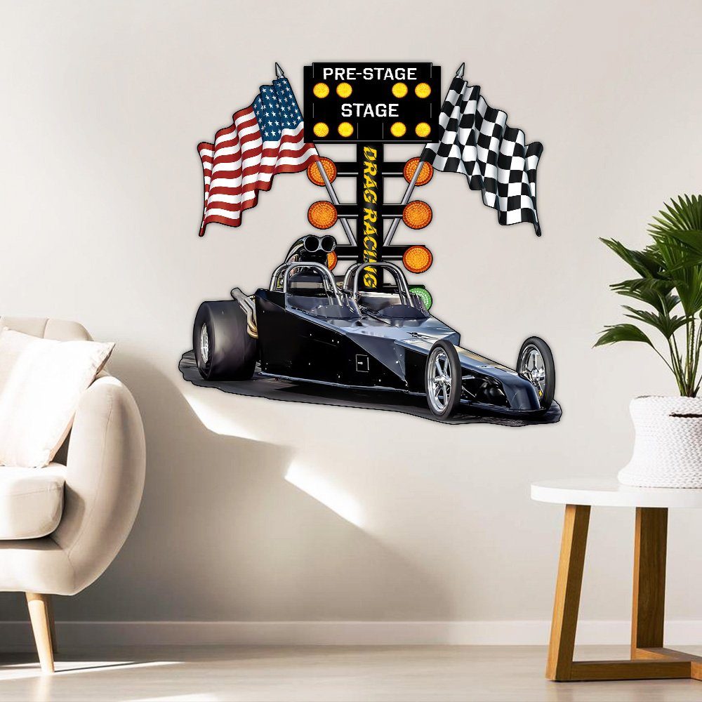 America Drag Racing Hanging Metal Sign Drag Tree LNT138MS