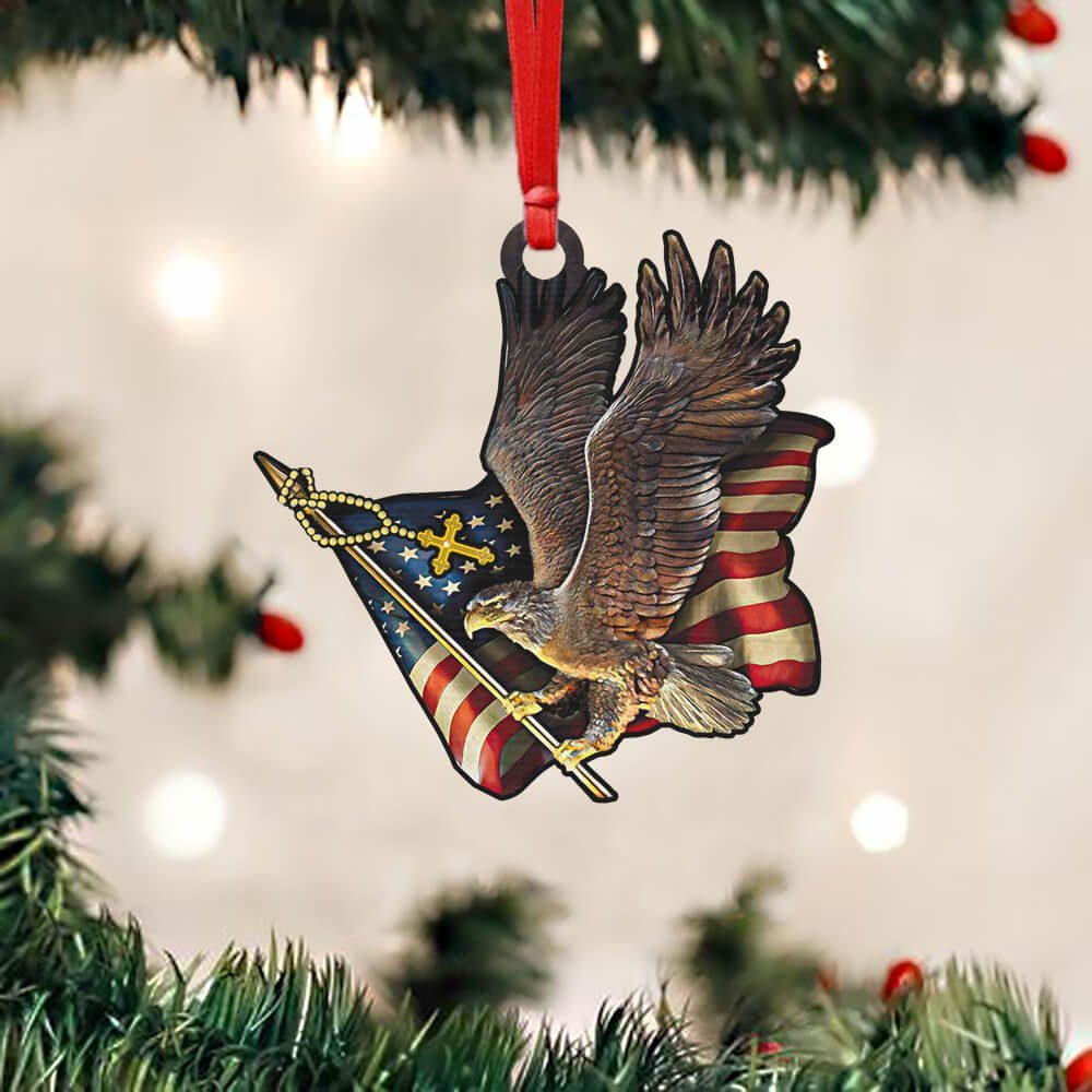 America House Custom – Shape Ornament Patriotic NTB306O