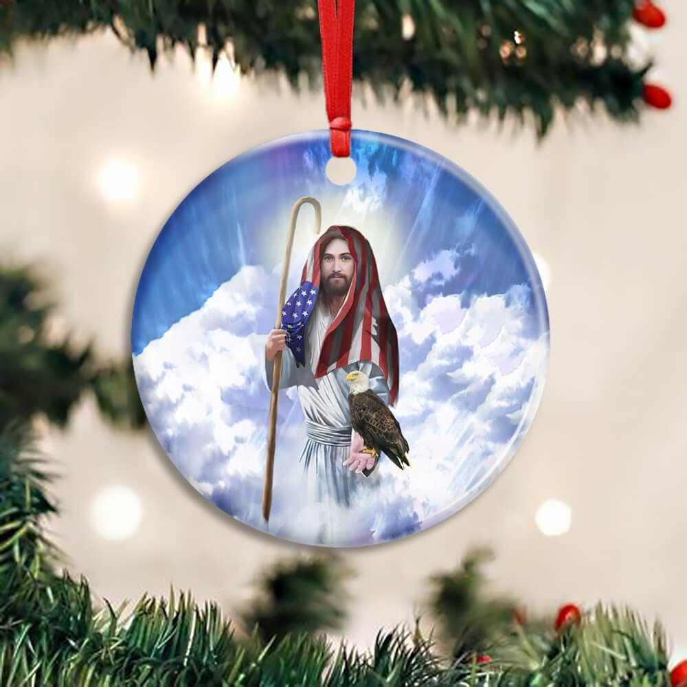 America Jesus Ceramic Ornament Hold NTB3700O