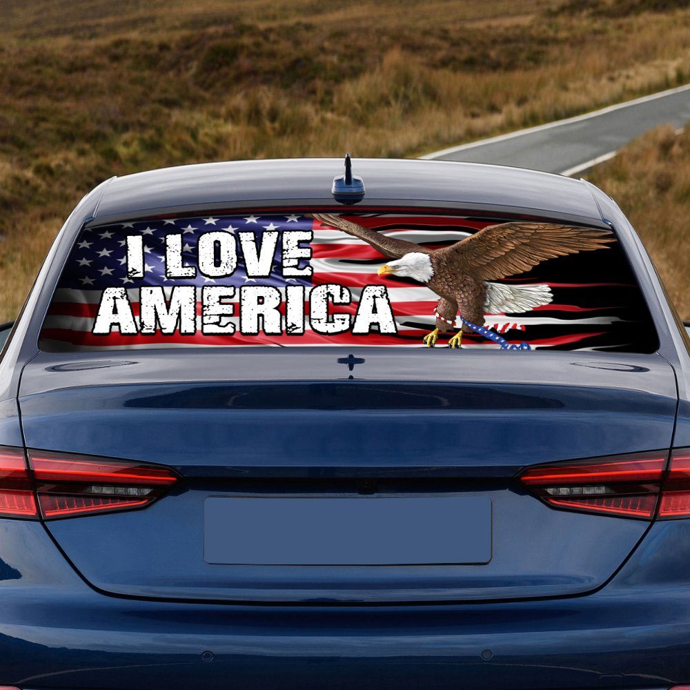 America Lover Rear Window Decal NTB364CD