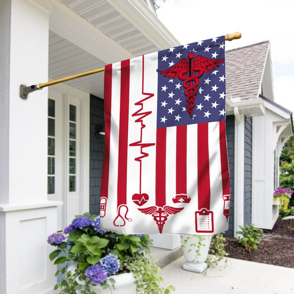 America Nurse Flag Angel LNT12F