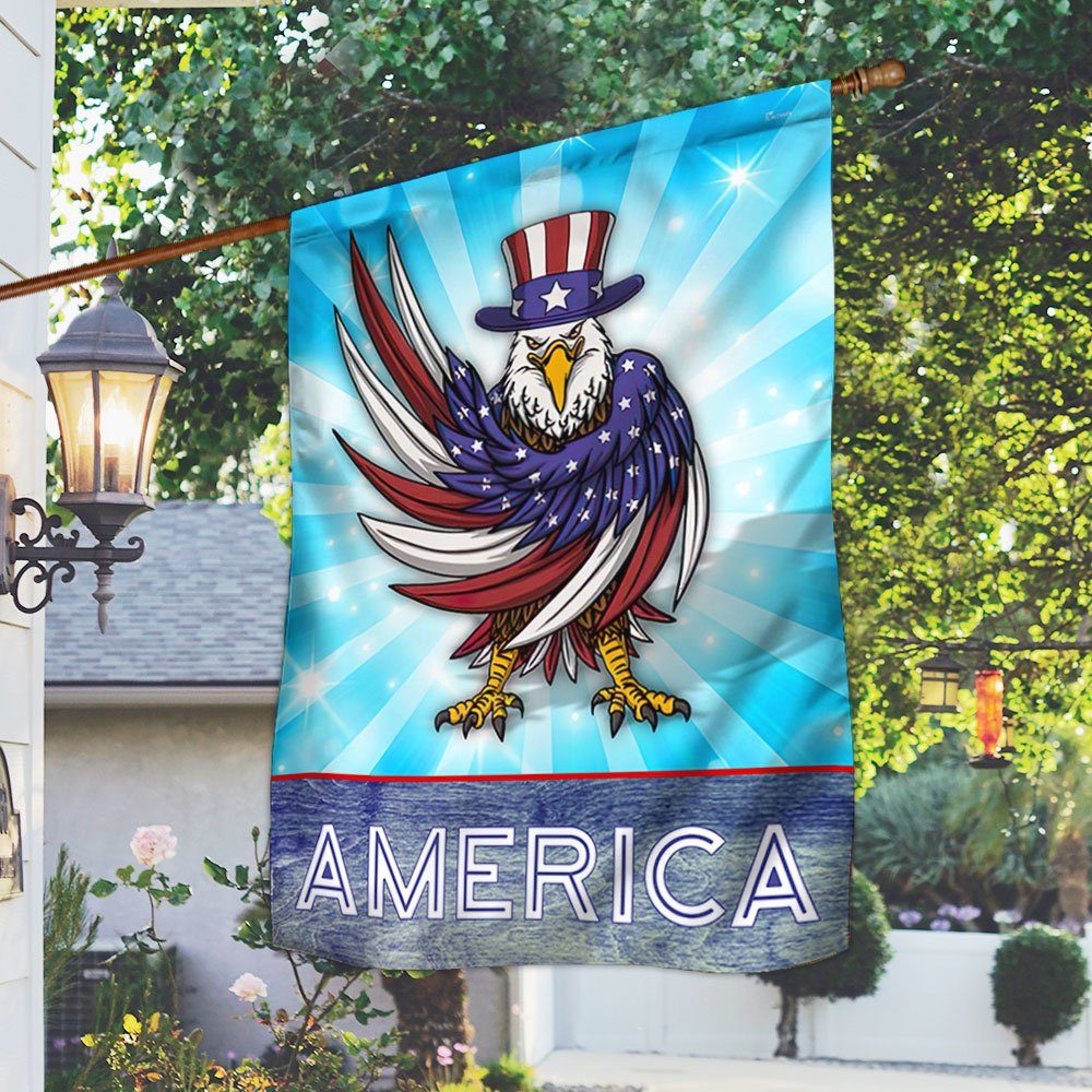 America Patriotic Flag Funny Eagle LNT371F