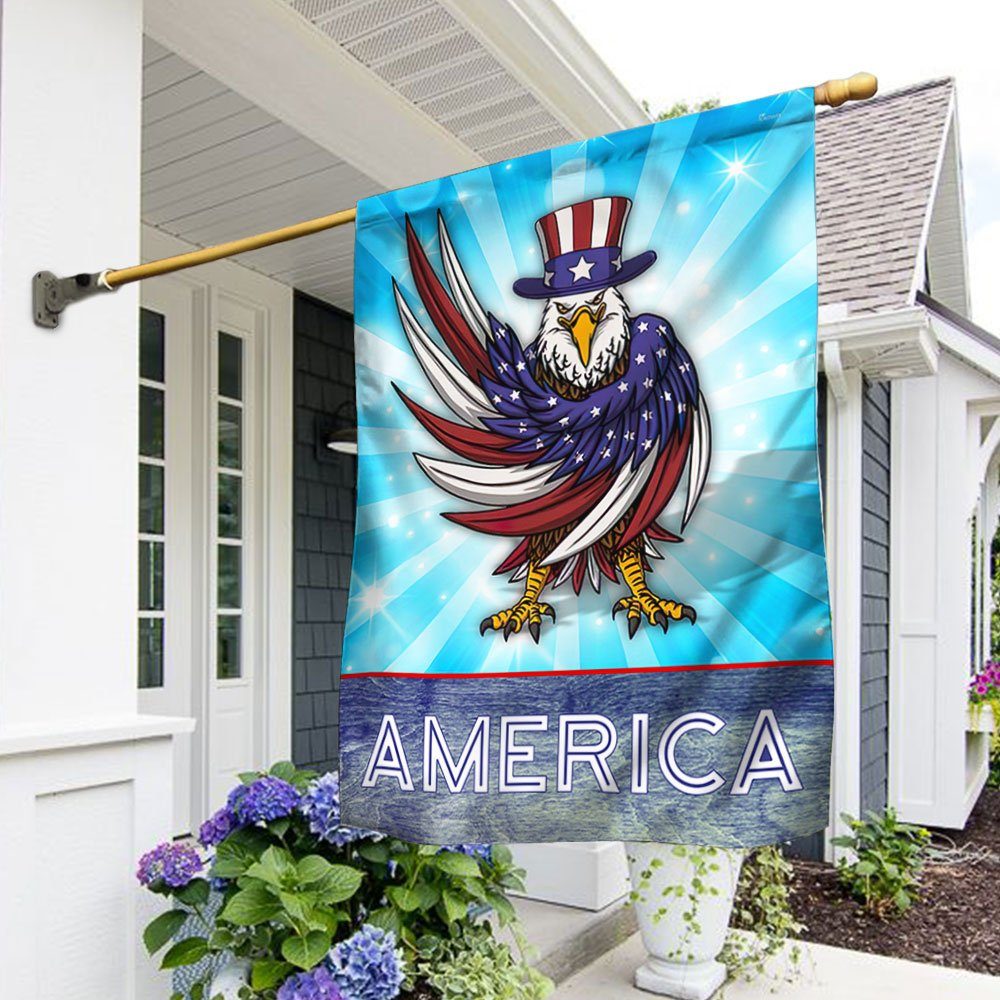 America Patriotic Flag Funny Eagle LNT371F