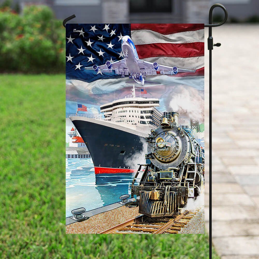 America Plan, Boat, Train Flag NTB47F