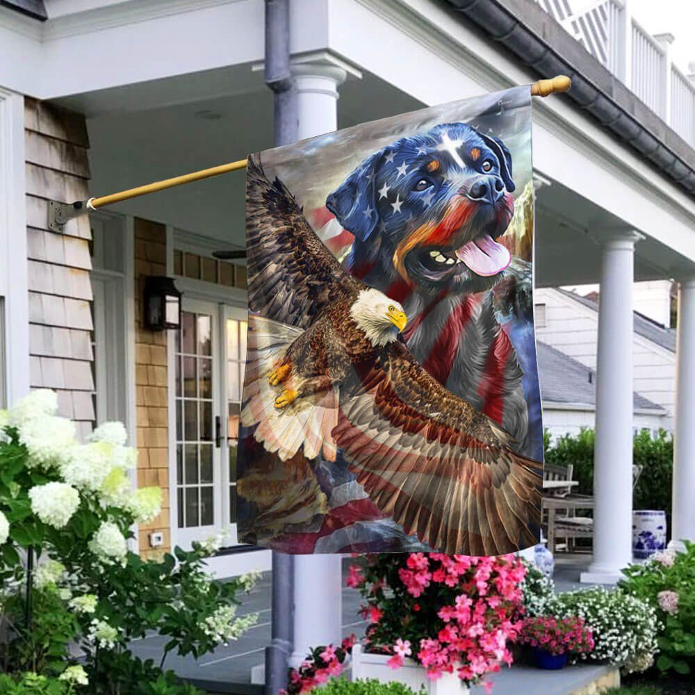 America Rottweiler Dog Flag Fly Wings LNT258F