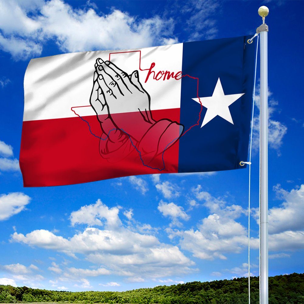 America Texas Grommet Flag Peace Love Pray LNT87GF