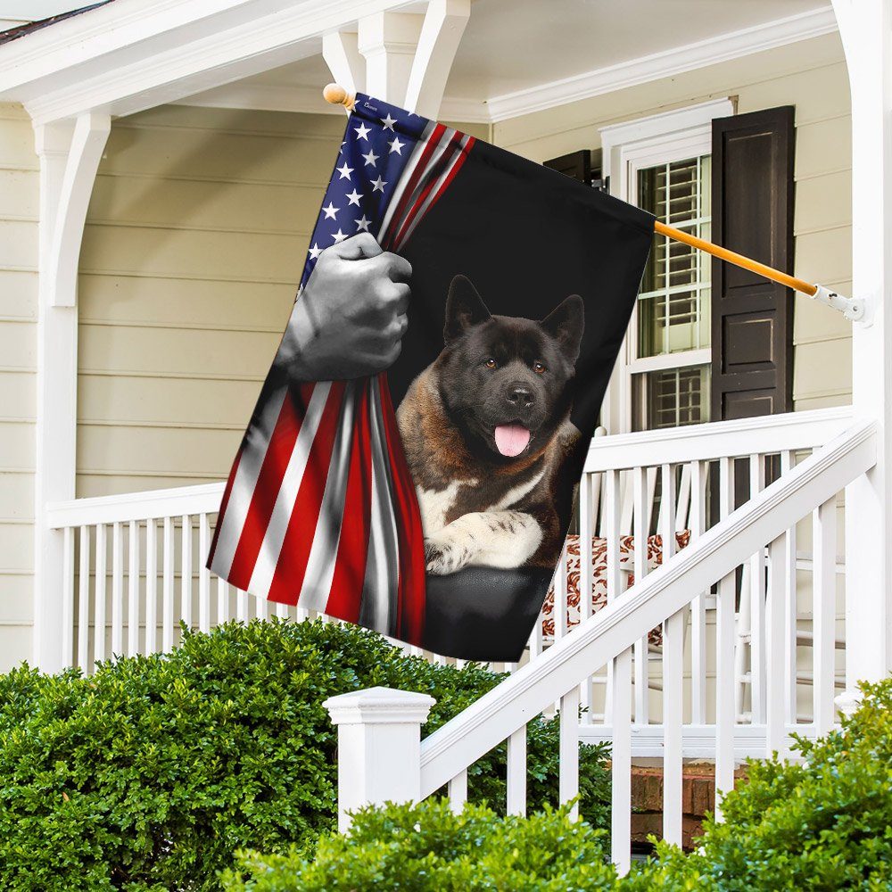 American Akita U.S. Flag TRL772Fv30