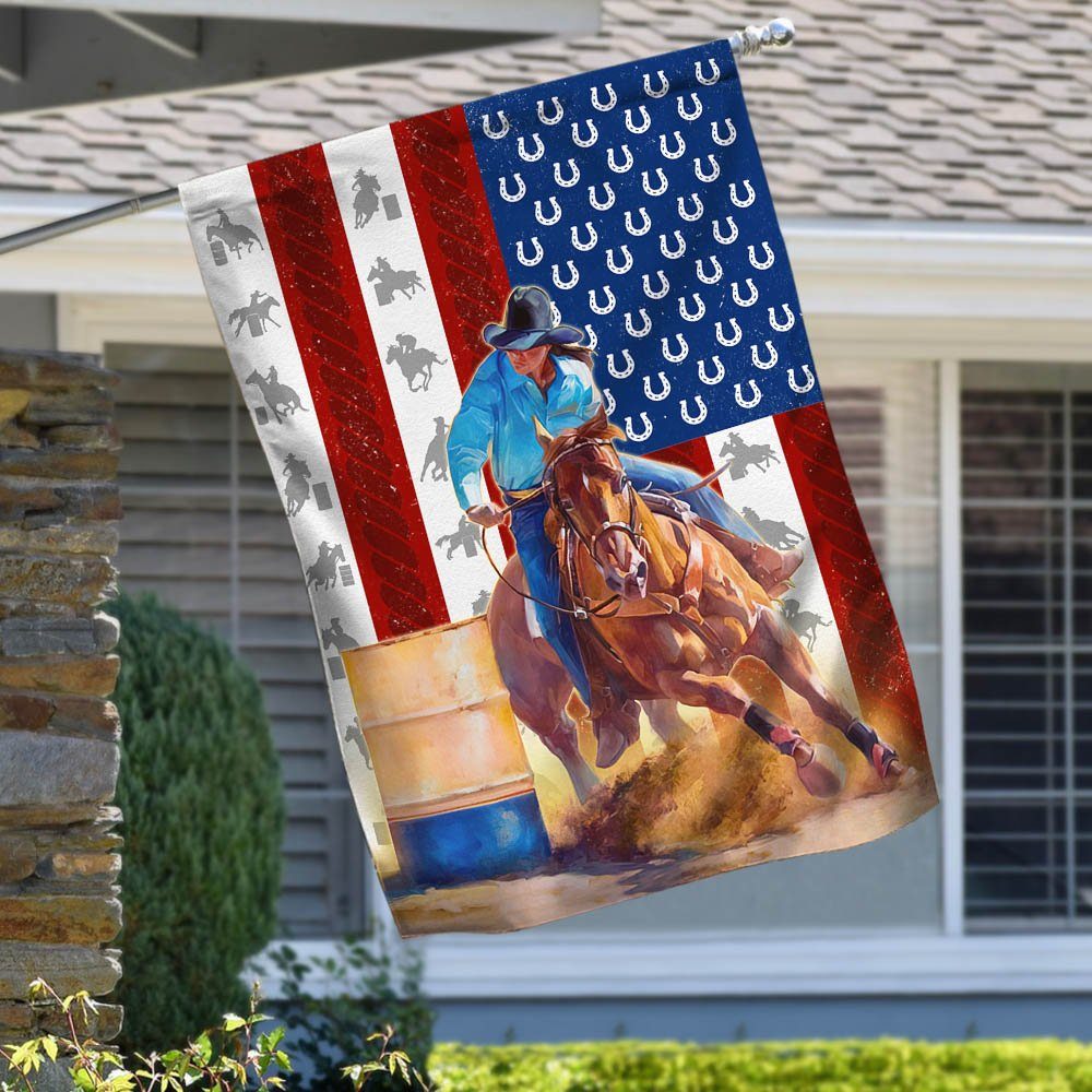 American Barrel Racing Flag MLH1786F