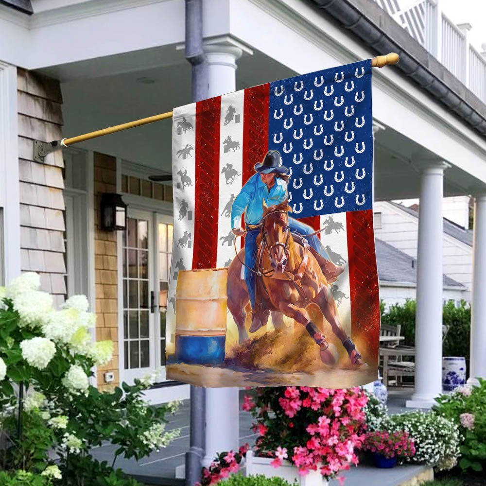 American Barrel Racing Flag MLH1786F