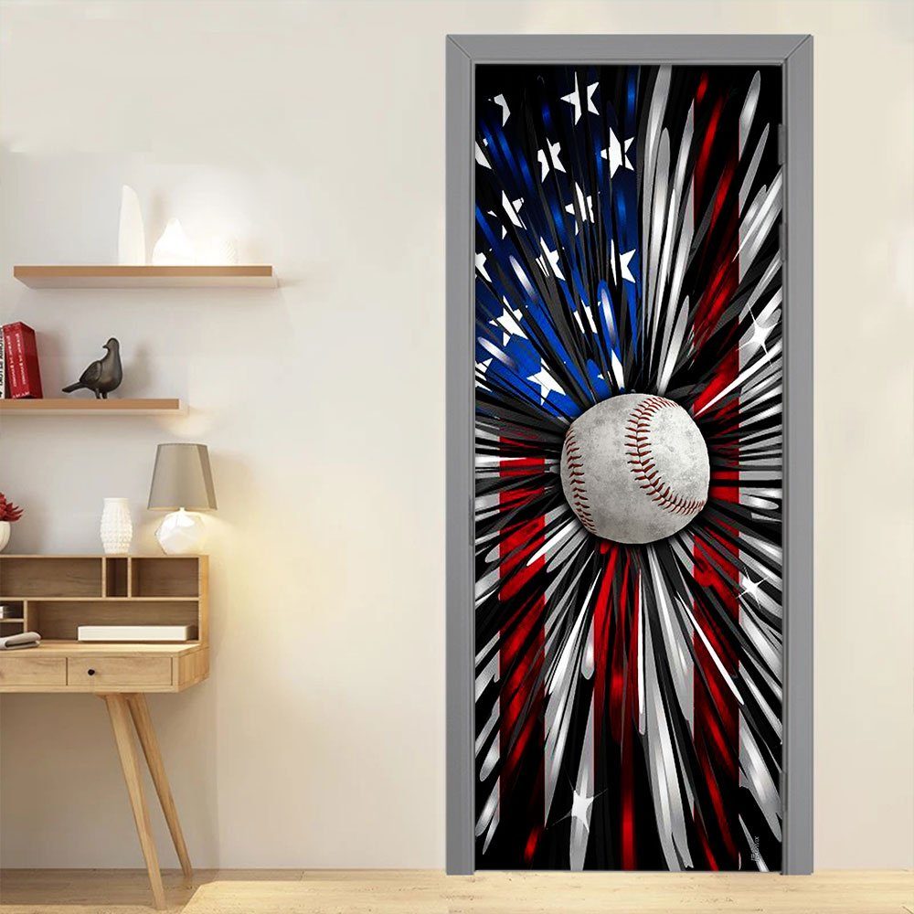 American Baseball Door Cover