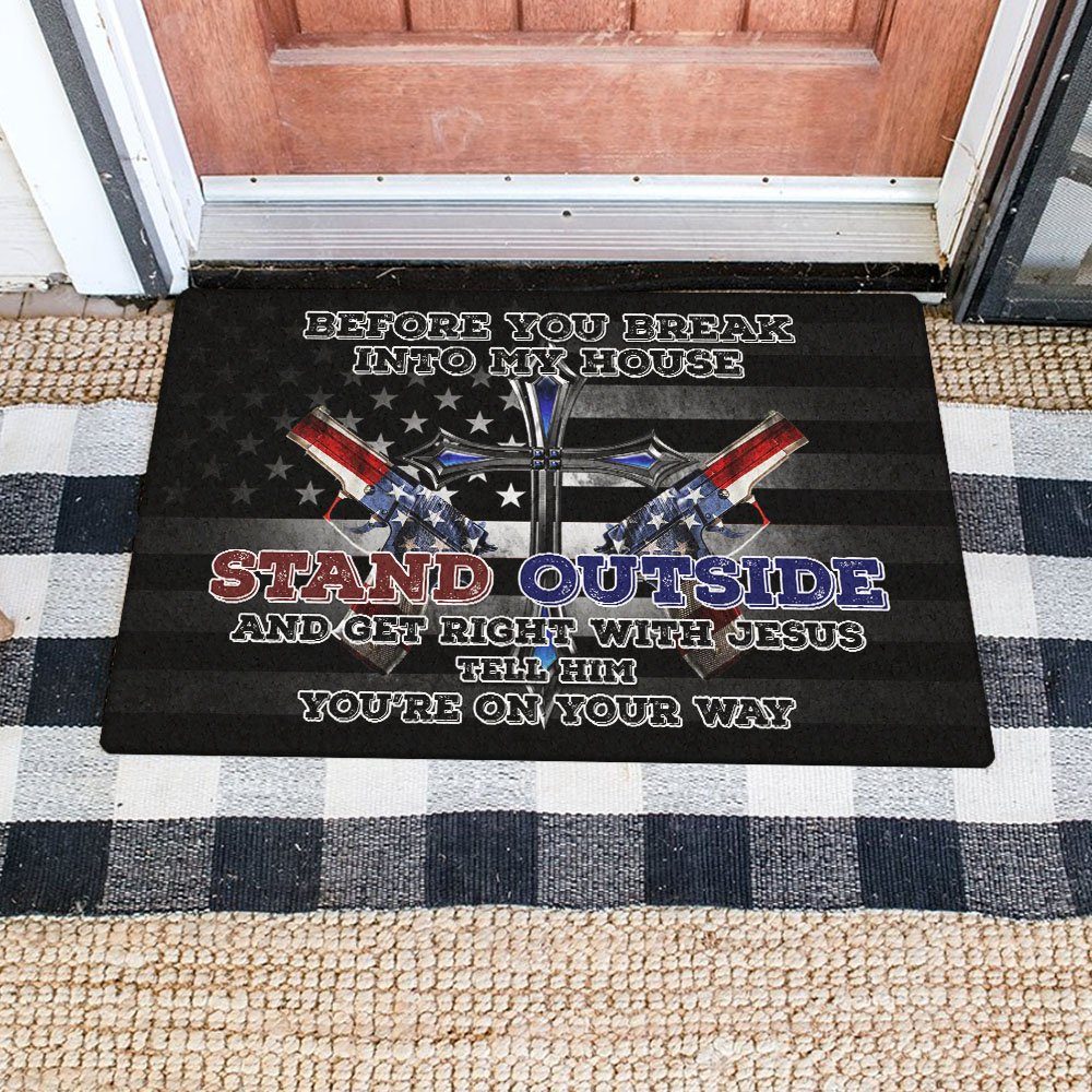 American Doormat Before You Break Into My House BNV411DM American Doormat Before You Break Into My House BNV411DM