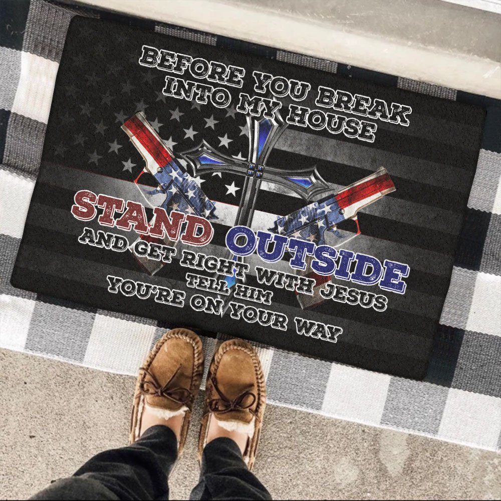 American Doormat Before You Break Into My House BNV411DM
