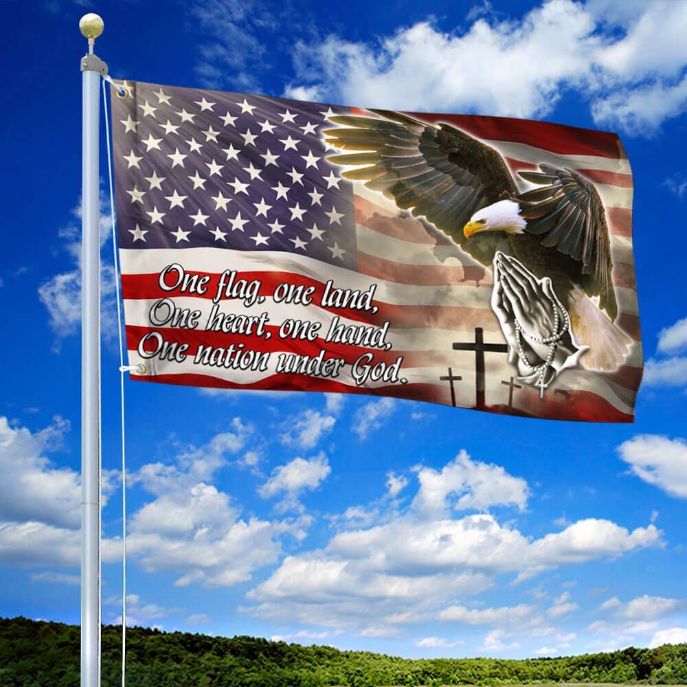 American Eagle Flag One Nation Under God THB3455GF