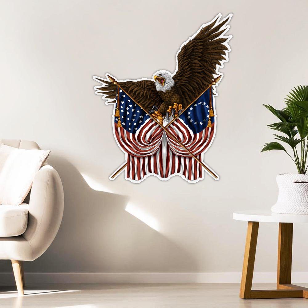 American Eagle Metal Sign Proud American BNN206MS