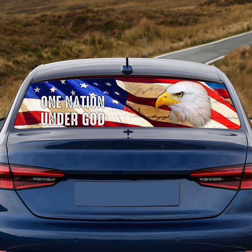 American Eagle Patriot Rear Window Decal PS124CD